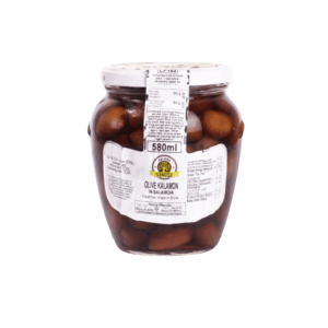 Kalamata Olives Pitted in Brine 580ml | Premium Food Thailand